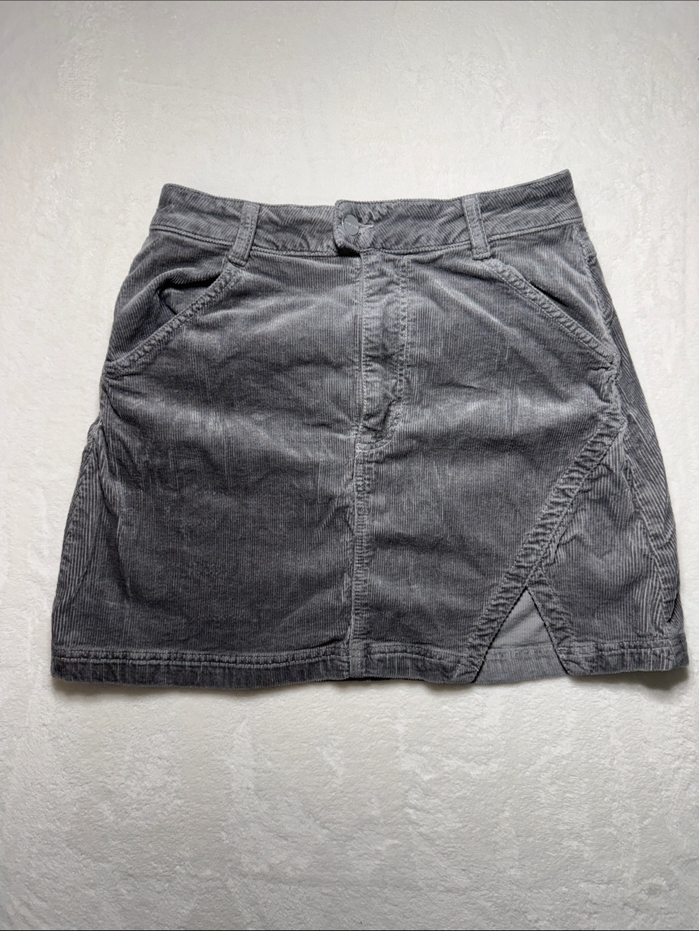 Anthropologie Pilcro Grey Corduroy Skirt 6